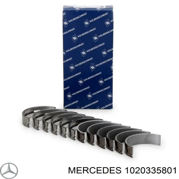 Вкладыши коленвала коренные, комплект, стандарт (STD) 1020335801 Mercedes