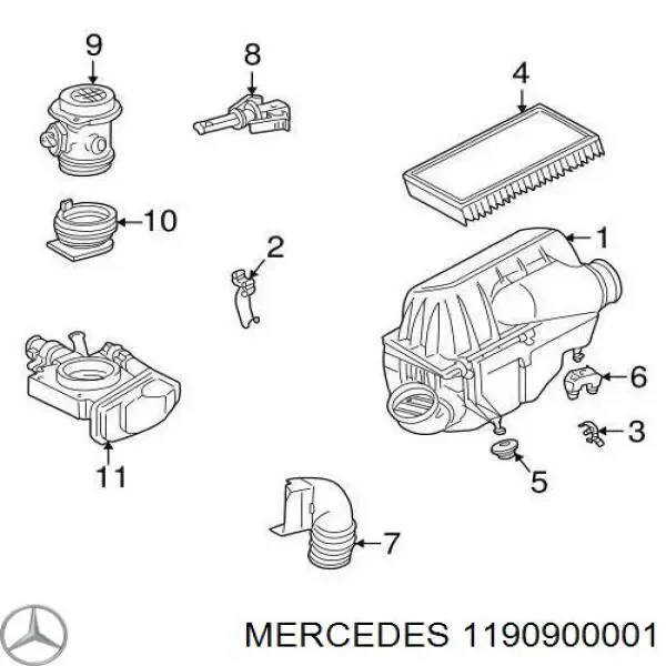 Корпус фильтра 1190900001 Mercedes