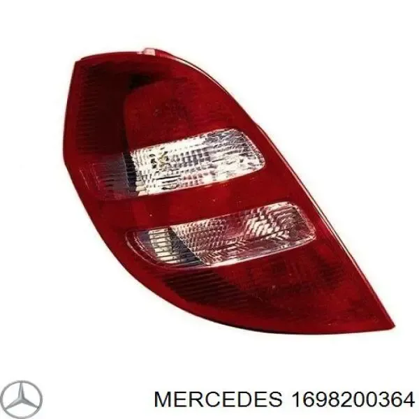 Фонарь задний левый 1698200364 Mercedes
