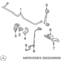 Хомут крепления втулки стабилизатора заднего MERCEDES A2023230526