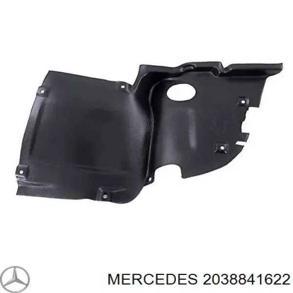 Подкрылок крыла переднего правый передний A2038841622 Mercedes
