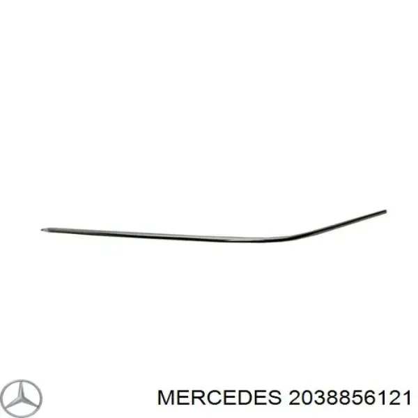 Молдинг бампера переднего левый 2038856121 Mercedes