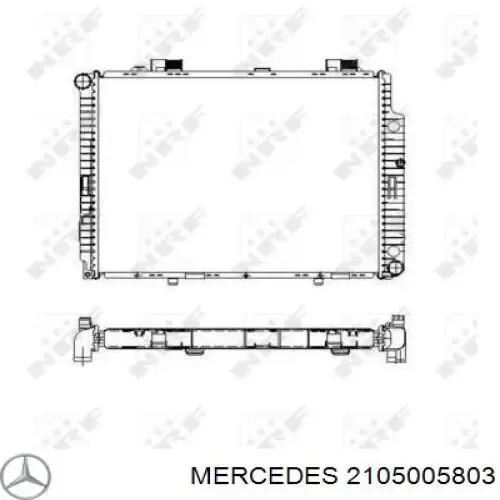 2105005803 Mercedes Радиатор основной