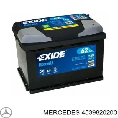 Автоаккумулятор Мерседес 60 А/ч 12 В (4539820200)
