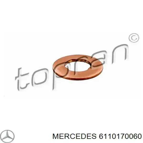 6110170060 Mercedes Кольцо форсунки инжектора, посадочное