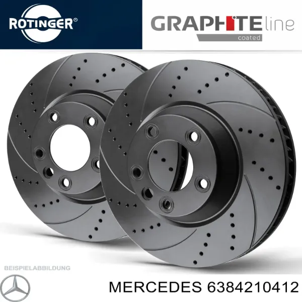 Передние тормозные диски 6384210412 Mercedes