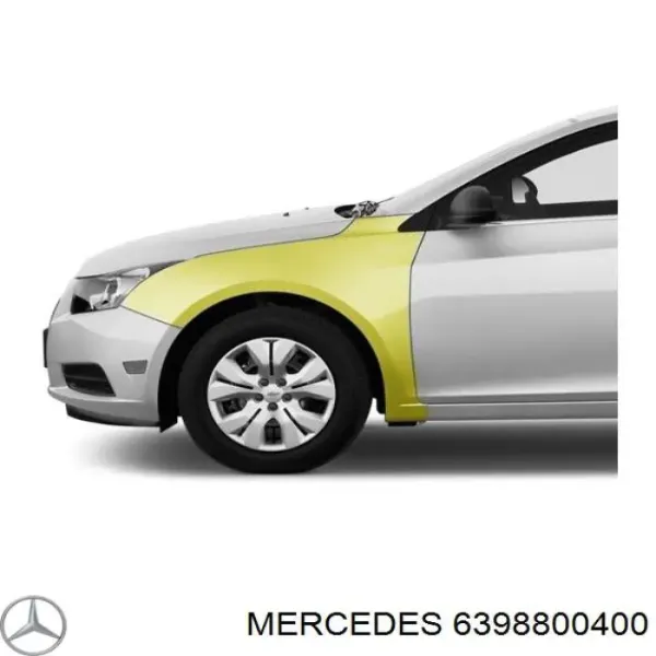 Крыло переднее левое 6398800400 Mercedes