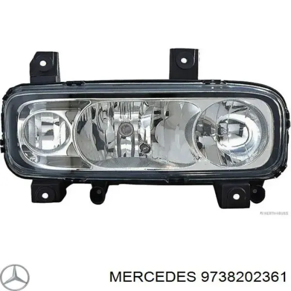 Правая фара A9738202361 Mercedes