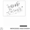 Крышка генератора задняя MERCEDES A0001544004