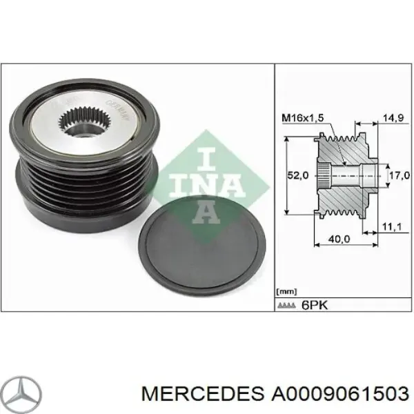 Купить A000906092280 Mercedes Генератор