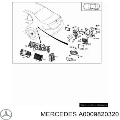 Инвертор тока MERCEDES A0009820320