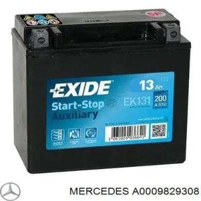 Авто аккумулятор Мерседес 13 А/ч 12 В (A0009829308)