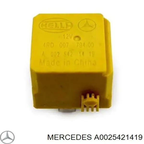 A0025421419 Mercedes Реле электрическое многофункциональное