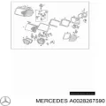 Стекло фары правой MERCEDES A0028267590