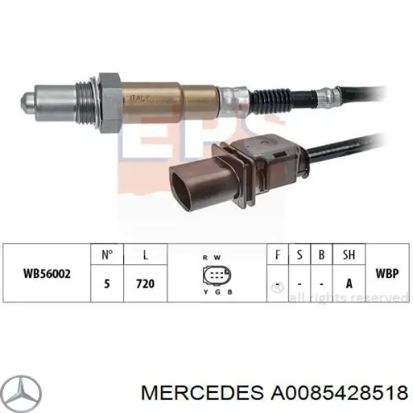 Датчик кислорода до катализатора A0085428518 Mercedes