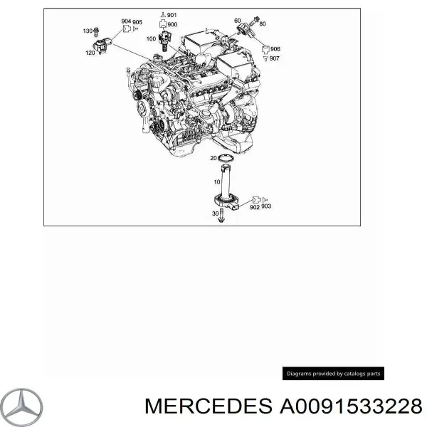 Датчик абсолютного давления A0091533228 Mercedes