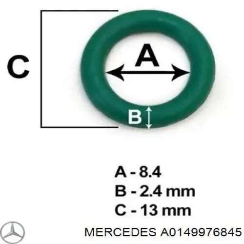 Кольцо (шайба) форсунки инжектора посадочное Mercedes S седан (W220) (1998 - 2005) цена, от