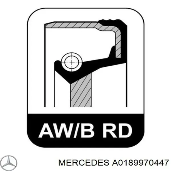 A0189970447 Mercedes Сальник масляного насоса