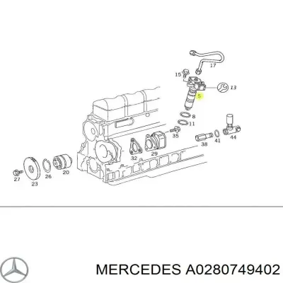 Насос/форсунка (не использовать, на удаление) MERCEDES A0280749402