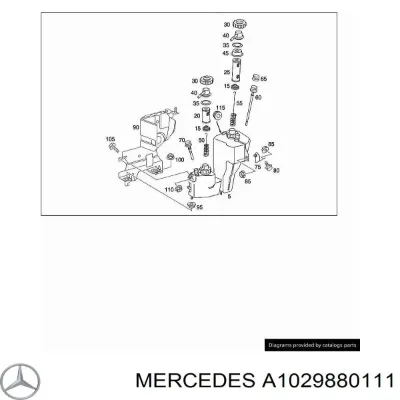 Кронштейн воздушного фильтра MERCEDES A1029880111