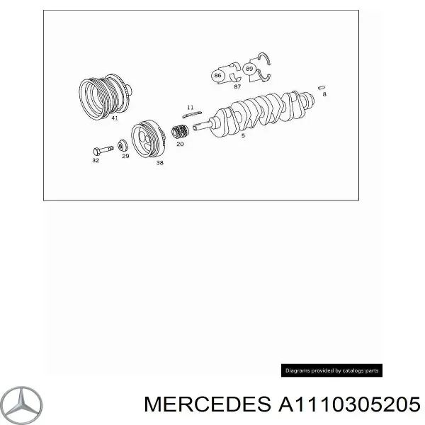 Маховик A1110305205 Mercedes