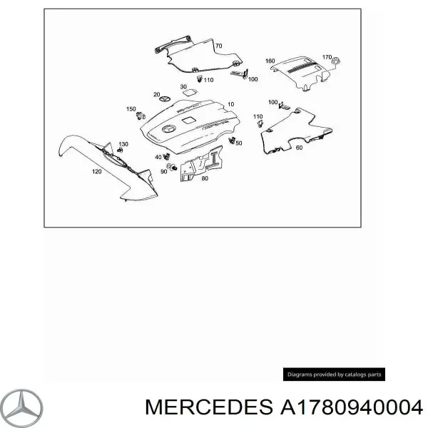 Воздушный фильтр A1780940004 Mercedes