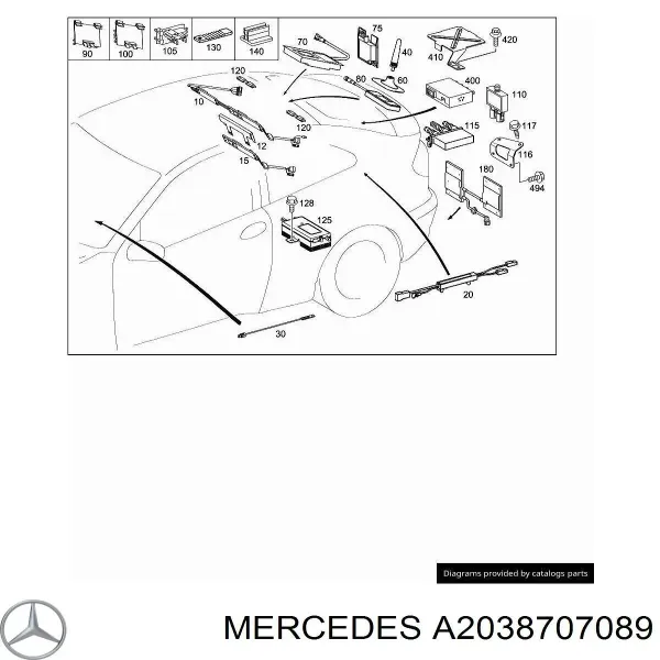  A2038707089 Mercedes