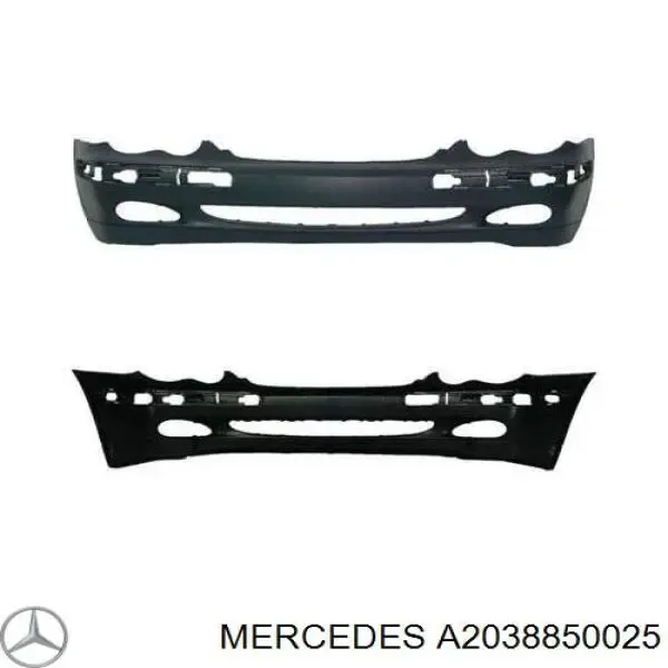 Передний бампер A2038850025 Mercedes