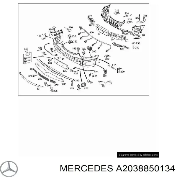  A2038850134 Mercedes