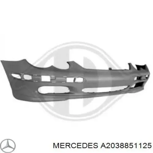 Передний бампер A2038851125 Mercedes