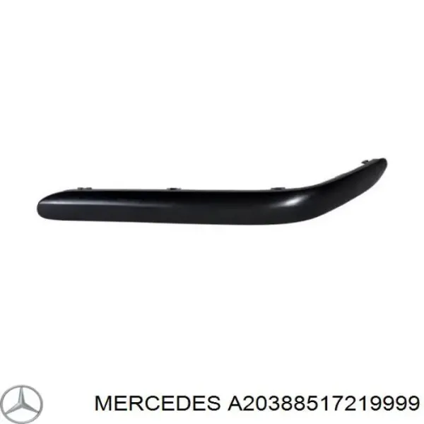 Молдинг бампера переднего левый A20388517219999 Mercedes
