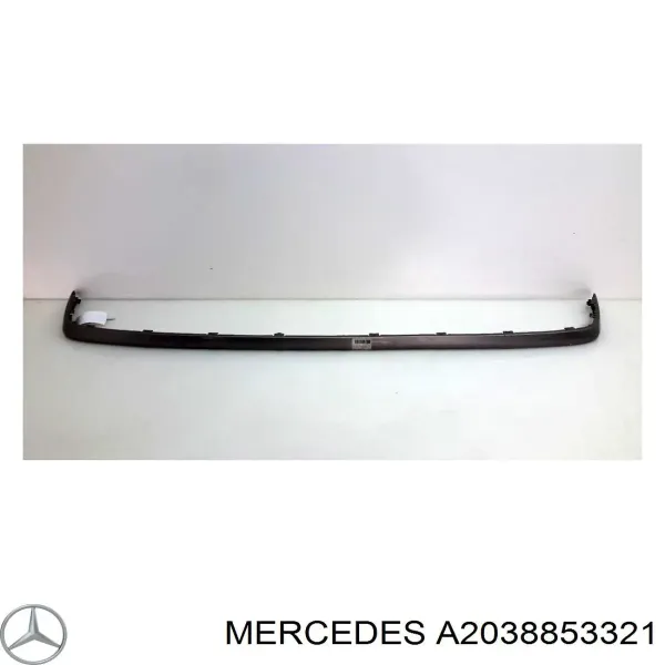 Спойлер заднего бампера A2038853321 Mercedes