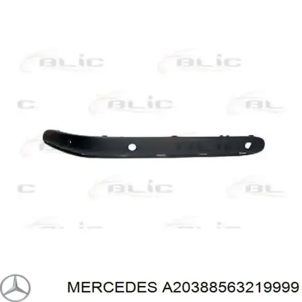 Молдинг бампера переднего левый A20388563219999 Mercedes