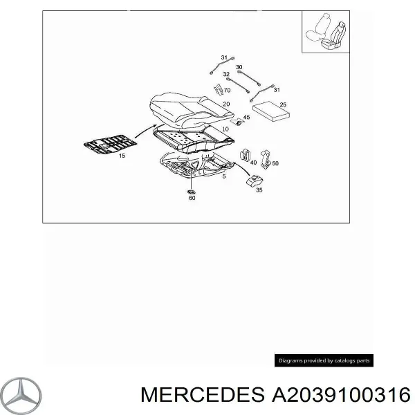  A2039100316 Mercedes