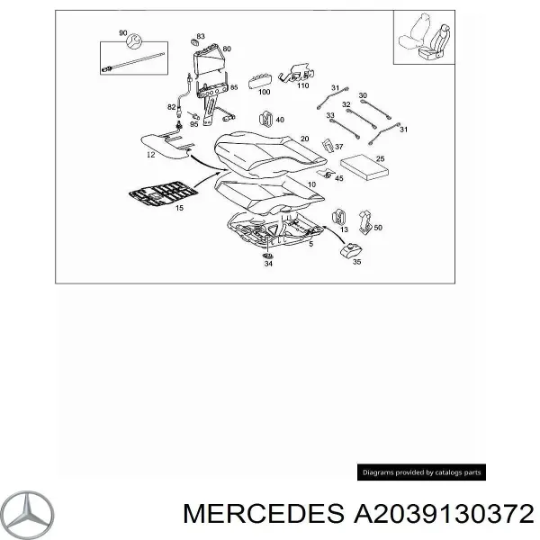  A2039130372 Mercedes
