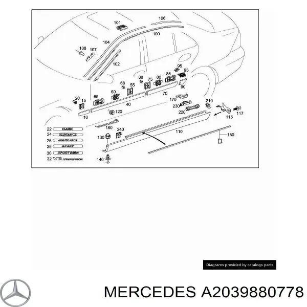  A2039880778 Mercedes
