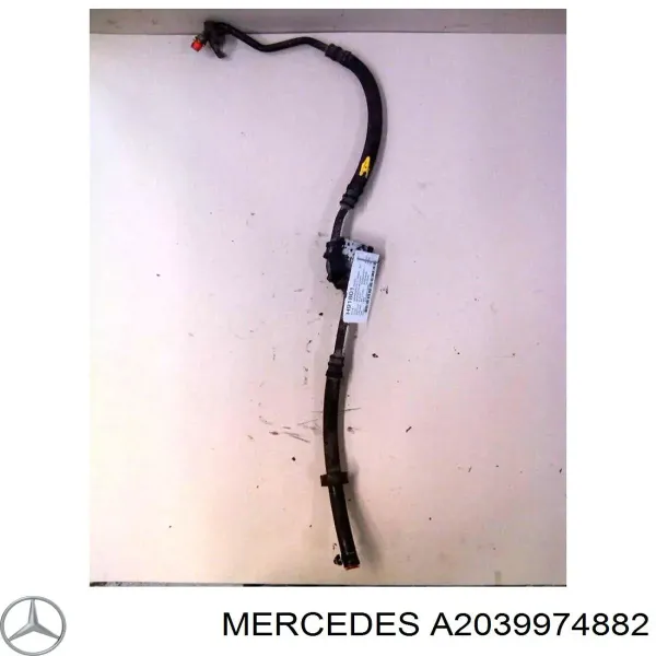 Шланг ГУР от рейки к радиатору A203997678264 Mercedes