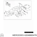 Передние брызговики Mercedes GLK X204