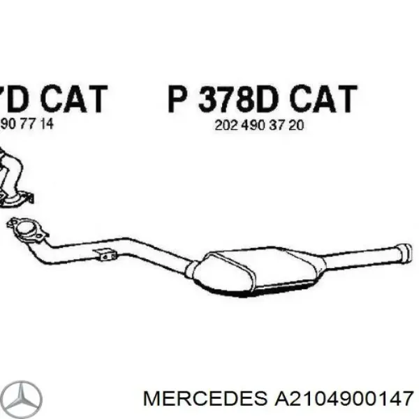 Каталитический нейтрализатор отработавших газов Mercedes E универсал (S210) (1996 - 2003) цена, от