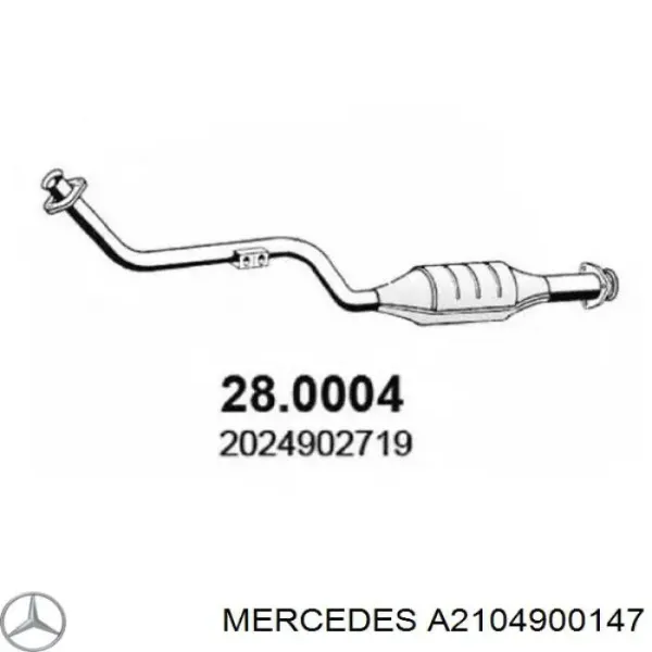 Купить Катализатор Мерседес-бенц Е  S210