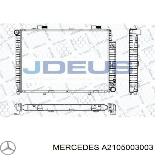 Радиатор A2105003003 Mercedes