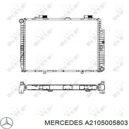 A2105005803 Mercedes Радиатор основной