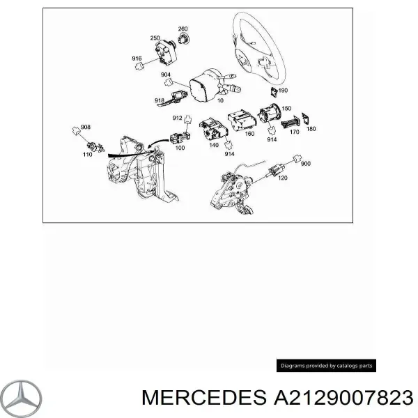 Подрулевой переключатель A2129007823 Mercedes