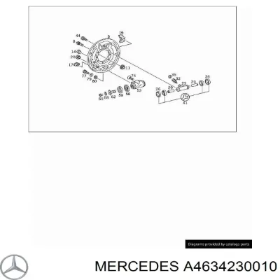 Накладка тормозная передняя (TRUCK) MERCEDES A4634230010