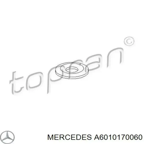  Кольцо (шайба) форсунки инжектора посадочное Mercedes C 