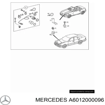 Подогреватель пусковой MERCEDES A6012000096