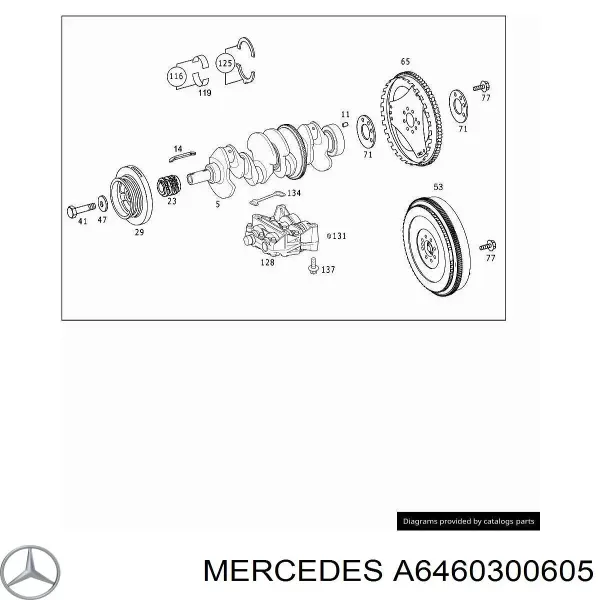 Маховик A6460300605 Mercedes