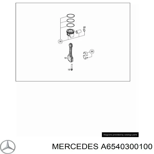Верхняя шаровая опора A6540300100 Mercedes
