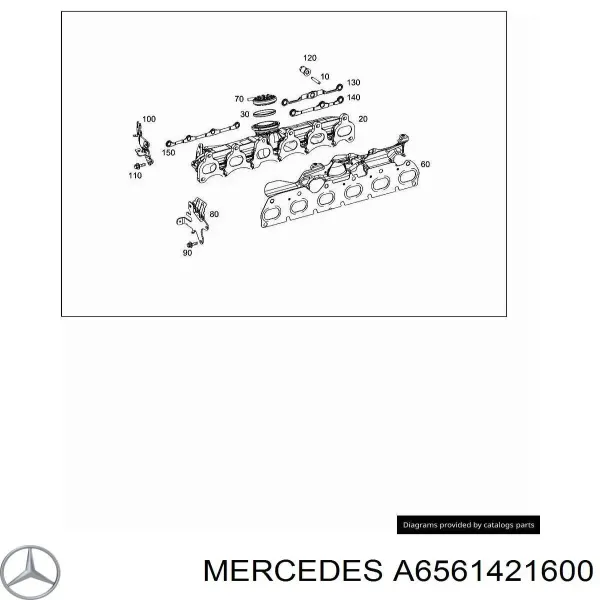 Прокладка коллектора A6561421600 Mercedes