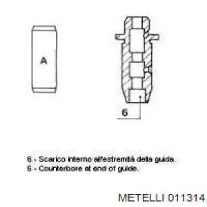 Направляющая клапана выпускного METELLI 011314